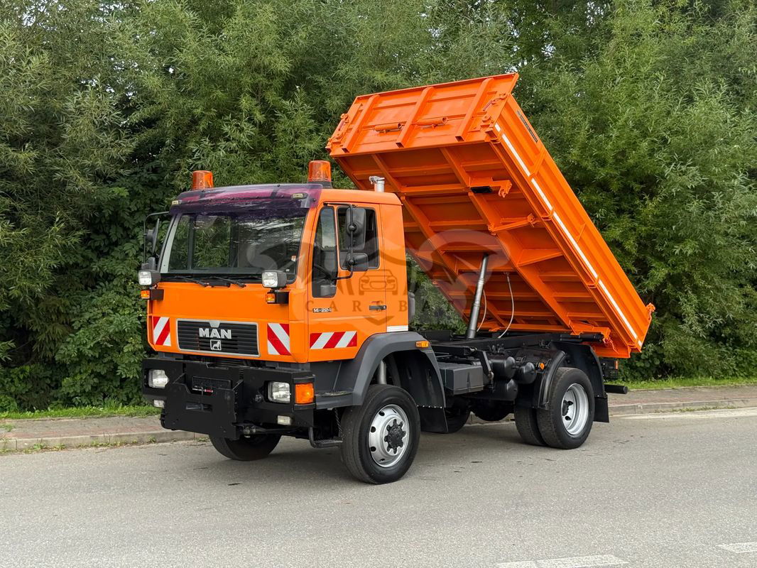 Man * man 14-220 * kiper wywrotka meiller * 4x4 * zimowe utrzymanie * unimog * 2001