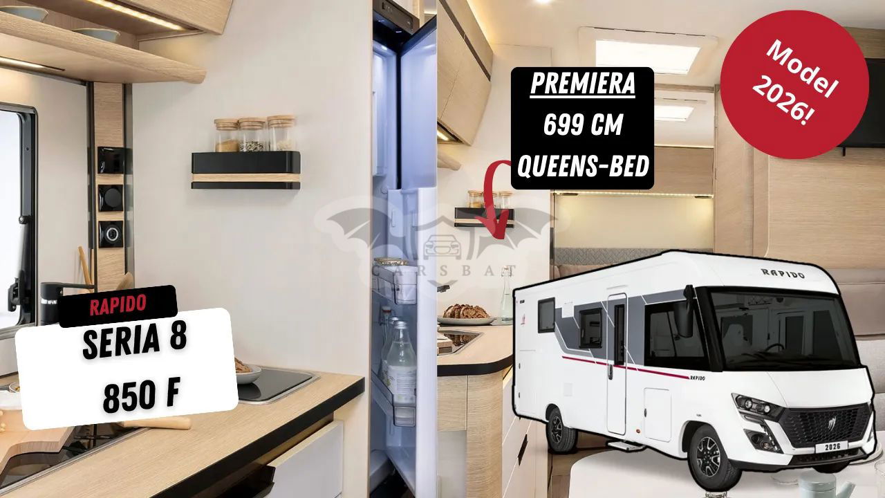 Rapido 850 f - integra z łóżkiem królewskim / kolekcja 2026 2025